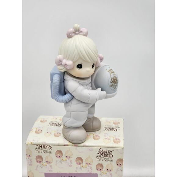 Precious Moments Figurine The Club That's Out Of This World Vintage W/Box Tags - Picture 5 of 11